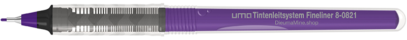 8-0821 uma Tintenleitsystem Fineliner dunkelviolett