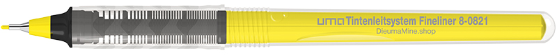8-0821 uma Tintenleitsystem Fineliner gelb